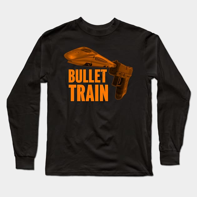 Bullet Train Original Aesthetic Photographic Gun Art For Gun Owners Long Sleeve T-Shirt by Originals By Boggs